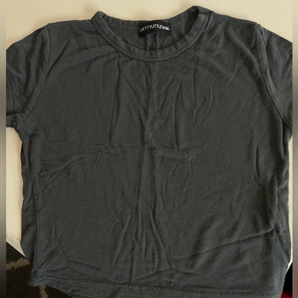Charcoal gray pretty little thing top